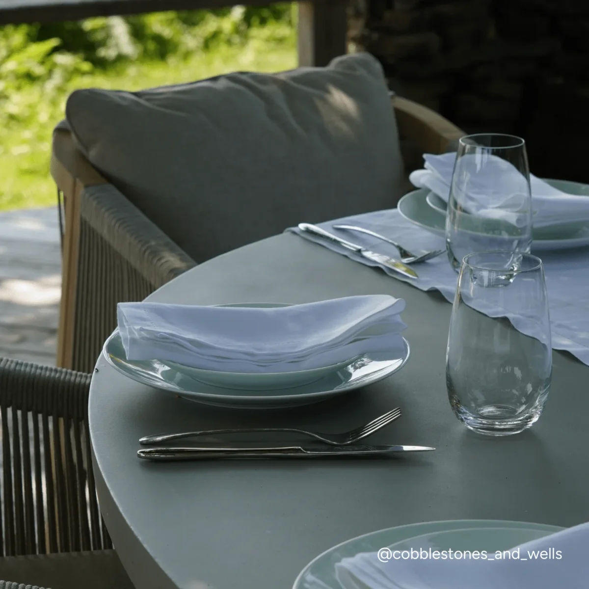Hemstitch Linen Table Runner - Image 5